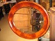 Mahogni Spejl 
Håndpoleret 
(nyt Glas) 
ramme mål 83x72 
cm.   
6473/75-xx