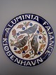 Aluminia 
dekorationsplatte 
med fugle 
H.3,5cm D. 31cm