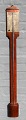 Dansk 
barometer, 19. 
&aring;rh. 
Kviks&oslash;lvs&oslash;jle 
og alkohol 
termometer. I 
mahogni. ...