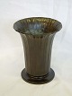 Just Andersen 
vase, no 1940 i 
patineret 
discometal med 
kanneleret 
udformning. 
Højde: ca 24,5 
cm. ...
