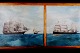 Olie på lærred, 
marinemaleri, 
ubekendt 
kunstner, ca. 
1900.
Usigneret. 
Måler 84 x 40 
cm.
I god ...
