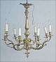 Stor flot 
Fransk Bronze 
Lyssekrone med 
Rocailler og 
bladværk
Rococo form
Oprindelig til 
...