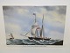 Bing & 
Grøndahl, 
porcelænsmaleri 
af skib.
Af 
fabriksmærket 
ses det, at 
denne er 
produceret ...