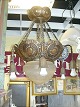 Flot stor 
Hængelampe med 
kobber stel 
H: 70 cm , 
Diameter: 60 cm