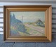 Olie på lærred. 
Maleri med 
motiv fra 
Blokhus af 
Einar Gross 
(1895-1960). 
Fremstår med 
minimale ...