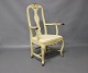 Rokoko stol i 
malet træ fra 
Danmark omkring 
år 1740.
H - 105,5 cm, 
B - 68 cm, D - 
45 cm og SH - 
...