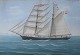 Italiensk 
skibsportræt 
maler (19. 
årh.): 
Skibsportræt af 
skonnertbriggen 
Kammerherre 
Schütte. ...