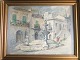 Michael 
Bang-Sørensen 
(1884-1961):
Parti fra 
Taormina, 
Sicilien, 1951.
Akvarel på ...