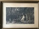 Ubekendt 
kunstner (19/20 
årh):
Skovparti med 
pige.
Radering på 
papir.
Sign.: 
Utydeligt ...