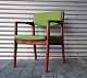 Palisander stol 
med grønt 
betræk, design 
Erik Buck. 
Fremstillet på 
Ørum 
Møbelfabrik. 
...