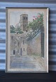 Akvaral fra 
Assisi, Italien
af Olga Aae, 
1877-1965
Maleriet måler 
48,5*32 cm
Varenr 338826