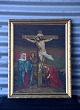 Gammel olietryk 
af korsfæstelse 
af Jesus 
Trykket måler 
H. 64 cm. B. 59 
cm
Varenr 338828