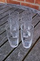 6 sodavandglas 
eller vandglas 
med koniske 
striber fra 
svenske 
Orrefors, i 
rigtig pæn 
stand.
H ...