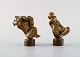 Dansk 
bronzeskulptør. 
Et par figurer 
i patineret 
bronze. Nøgne 
kvinder. Midt 
1900-tallet.
I ...