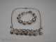 Vintage 
smykkesæt i 
sølv med 
lyseblå sten, 
Sterling sølv
Stemplet: 
Sterling 925S 
Danmark, ...