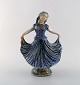 Gertrud 
Kudielka 
1896-1984 for 
Hjorth 
(Bornholm). 
Dansende pige i 
glaseret 
keramik. ...