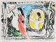 Farvelitografi 
Figurer Lysmål 
36 × 47 cm 
Ca 51 x 64.5 
cm inklusiv 
glas og ramme 
Marc Chagall 
...