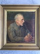 Tony Müller 
(1873-1965):
Portræt af 
Piberygende 
mand 1903.
Olie på 
lærred.
Maleriet 
fremstår ...