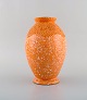 Andre Fau 
(1896-1982) for 
Boulogne. Art 
deco vase i 
glaseret 
keramik. Smuk 
spættet glasur 
i ...