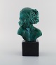 Maxime Real del 
Sarte 
(1888-1954) for 
Sevres. Art 
deco skulptur 
af ung kvinde i 
glaseret ...
