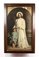 Tryk af Jesus 
Kristus med 
bred træramme.
81 x 50 cm.