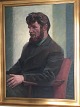 Ubekendt 
kunstner (20 
årh):
Portræt af 
siddende mand 
1964.
Olie på 
lærred.
Sign.: AAJ ...
