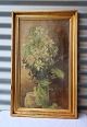 Maleri, 
Elisabeth 
Schøitt 
(1859-1913). 
Forårsgrene i 
vase. Signeret 
Eli S. Maleriet 
er indrammet 
...