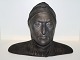 Ipsen sort 
terracotta, 
stor buste 
Dantes.
Dekorationsnummer 
722.
Længde 35,4 
cm., højde ...
