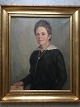 Christian Rhode 
(født 1884):
Portræt af 
kvinde.
Olie på 
lærred.
Sign.: C. 
Rhode.
56x46 (70x60)