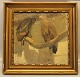 Maleri 
Rovfugle: Ørne 
45 x 47 cm med 
ramme Vilhelm 
Th. Fischer 
1857 - 1928 
Kunstneren bag 
2033 ...