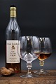 Cognac glas fra 
Holmegaard 
glasværk i 
krystalglas.
H:16cm. 
Dia.:9,5cm. ( 6 
stk. haves. )