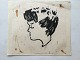 Sven Enselmann 
(1926-2004):
Portræt af 
dreng
Træsnit på 
japanpapir 
monteret på 
papir - pletter 
...