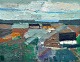 Iversen, Bubi 
(1923 - ) 
Danmark: 
Landskab. 
Signeret. Olie 
på lærred. 40 x 
51 cm. 
Indrammet. 