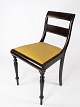 Sen Empire 
salon stol af 
mahogni 
polstret med 
gult stof fra 
1840erne. 
Stolen er i 
flot antik ...
