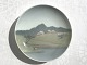 Bing & 
Grøndahl, 
Platte med 
landskab 
#357-13, 12,5cm 
i diameter *Pæn 
stand*
