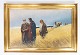 Oliemaleri med 
motiv af Jesus 
Kristus og med 
forgyldt ramme, 
signeret B. 
Jørgensen 1921. 

89 x ...