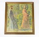 Litografi 
navngivet 
Kristus og 
Peter af P. W. 
Johannsen fra 
1910. 
87 x 77.5 x 
4.5 cm.