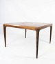 Sofabord i 
palisander 
designet af 
Johannes 
Andersen og 
fremstillet af 
Silkeborg 
Møbelfabrik i 
...