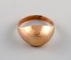 Skandinavisk 
guldsmed. 
Modernistisk 
vintage ring i 
14 karat guld. 
Midt 
1900-tallet.
Diameter: ...