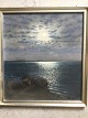 Ubekendt 
Kunstner (20 
årh):
Solnedgang 
over havet .
Pastel på 
papir.
Sign.: M
Indrammet 
33x36