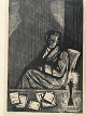 Povl 
Christensen 
(1909-77):
Johan Wolfgang 
von Goethe.
Illustration 
til Faust.
Træsnit på ...