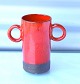 Abbednæs 
Potteri, krus 
med 2 runde 
hanke. Keramik, 
rød glaseret, 
krus med 2 røde 
...
