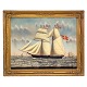 C. L. Weyts, 
1828-76, stil: 
hinterglasmaleri 
forestillende 
skibet 
"Anekirstine" 
af Nibe. Ført 
af ...