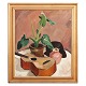 Olaf Rude 
maleri
Olaf Rude, 
1886-1957, olie 
på lærred
Opstilling med 
kala, guitar og 
...