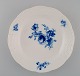 Rundt Meissen 
fad i håndmalet 
porcelæn. 
Sommerfugl og 
blå blomster. 
Sent 
1800-tallet. 
Måler: ...