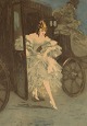 Louis Icart 
(1888-1950). 
Radering på 
papir. 
"Arrivée". Ca. 
1920.  
Lysmål: 42 x 
30 ...
