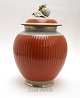 Royal 
Copenhagen, 
Krakelé urne 
med repareret 
låg, kan også 
bruges som en 
rigtig flot 
vase. Nr. ...