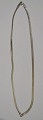 Sterling 
sølvkæde, 20. 
årh. Stemplet: 
HU. Længde.: 44 
cm. 
