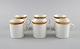 Seks Rosenthal 
Berlin 
kaffekopper i 
porcelæn med 
guldkant. Midt 
1900-tallet.
Måler: 7 x 6,5 
...