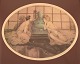 Louis Icart 
(1888-1950). 
Radering på 
papir. Kvinder 
og buddha. 
1930'erne.  
Lysmål: 56 x 
44 ...